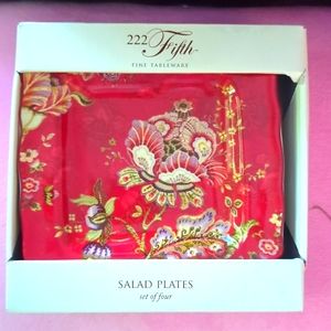 Brand new 222 fifth salad plates.  4 in box
